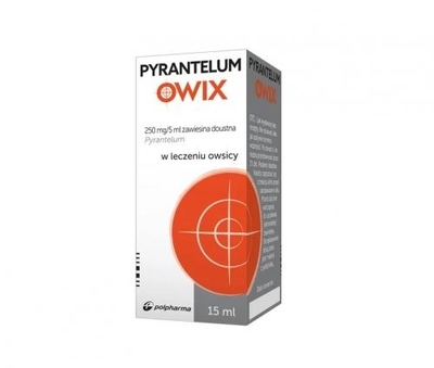Zdjęcie Pyrantelum OWIX 250 mg/5ml zawiesina doustna 15 ml