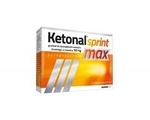 Zdjęcie Ketonal Sprint Max 50 mg granulat do sporządzania roztworu doustnego 12 saszetek